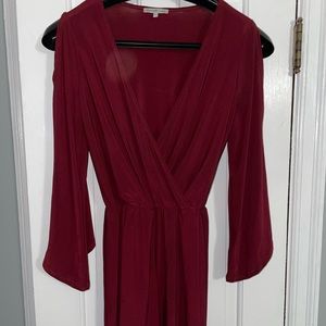 Burgundy romper